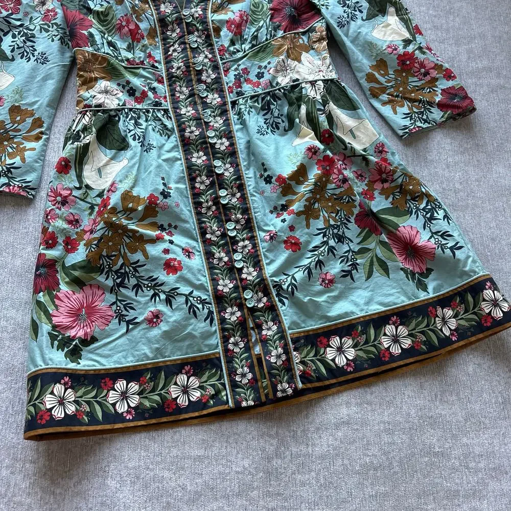 NWOT $415 Farm Rio Bouquet Mini Dress - Picture 5 of 7